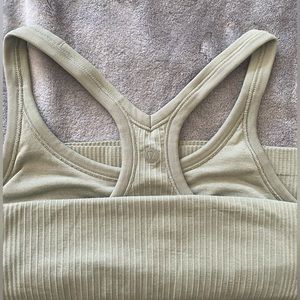 Lululemon racerback tank top. Size 4, sage green.